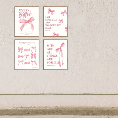 4 Elegant Inspirational Wall Art