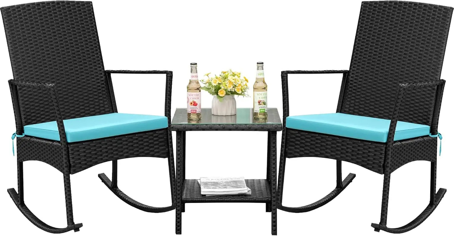 Outdoor Rattan Rocking Chair