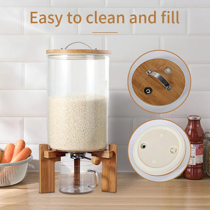 Glass Food Storage Dispenser