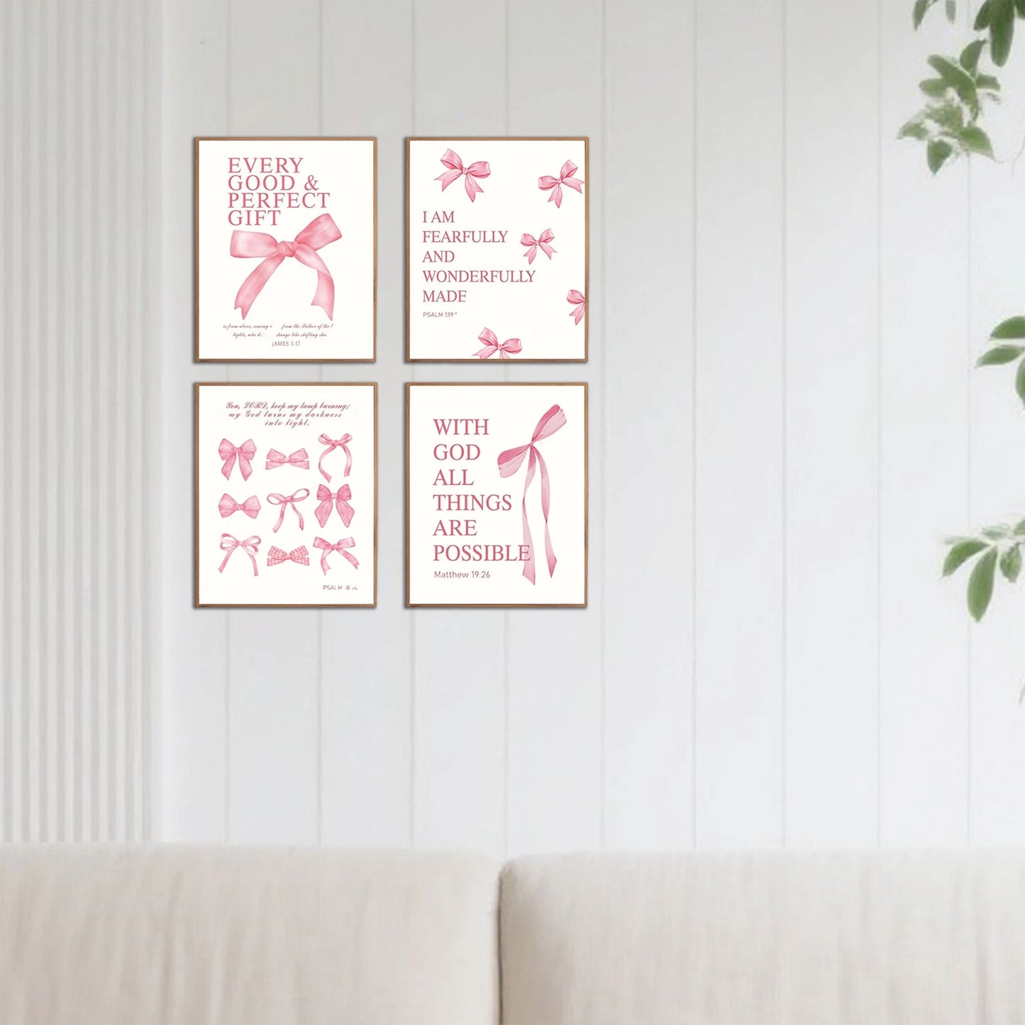 4 Elegant Inspirational Wall Art