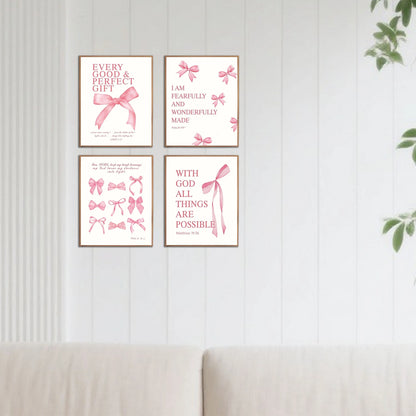 4 Elegant Inspirational Wall Art