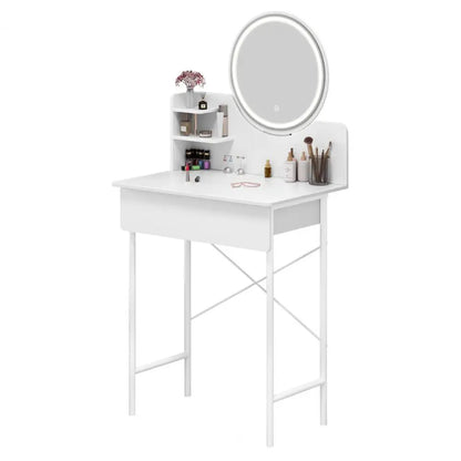 White Vanity Dresser with Mirror
