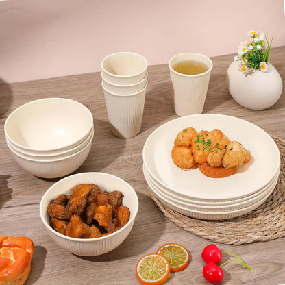 18PCS Reusable Dinnerware Sets