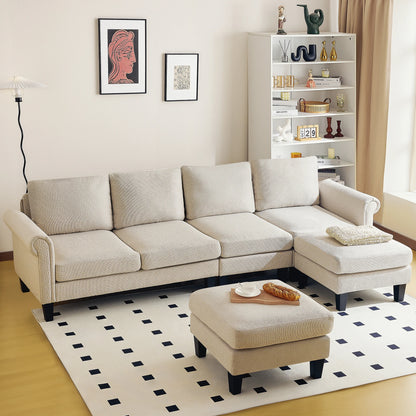 108" L-Shape Sectional Sofa