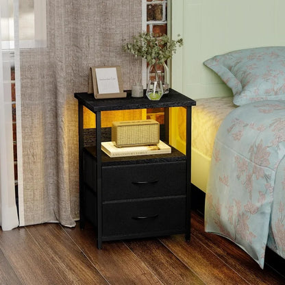 Nightstand With Charging Station
