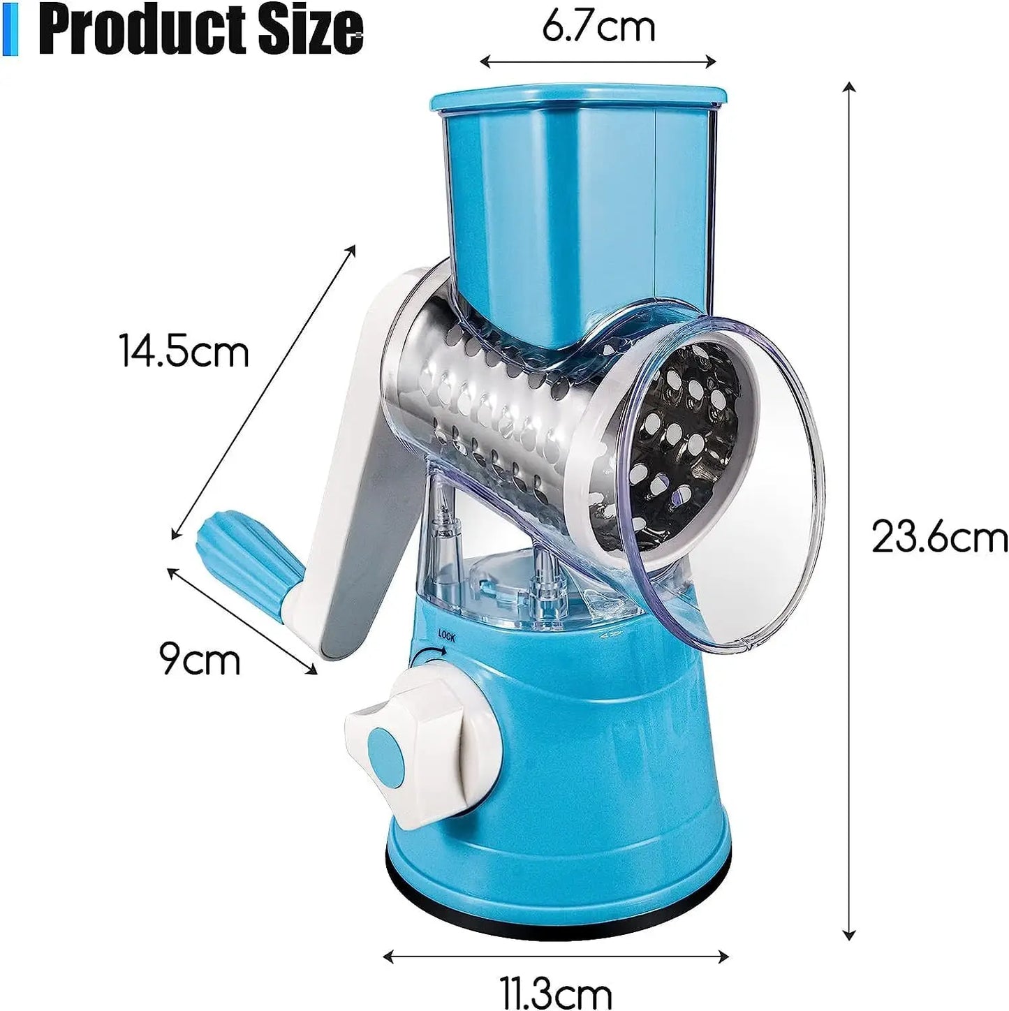 3-in-1 Rotary Grater