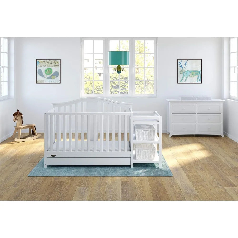 4-in-1 Convertible Crib and Changer