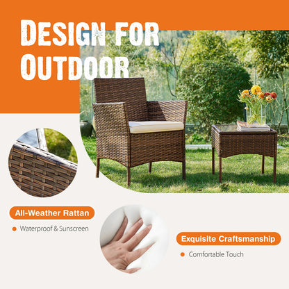 3 Piece Outdoor Furniture Set
