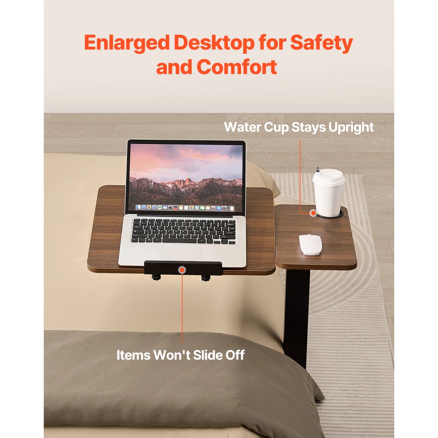 Mobile Desk with Swivel Casters