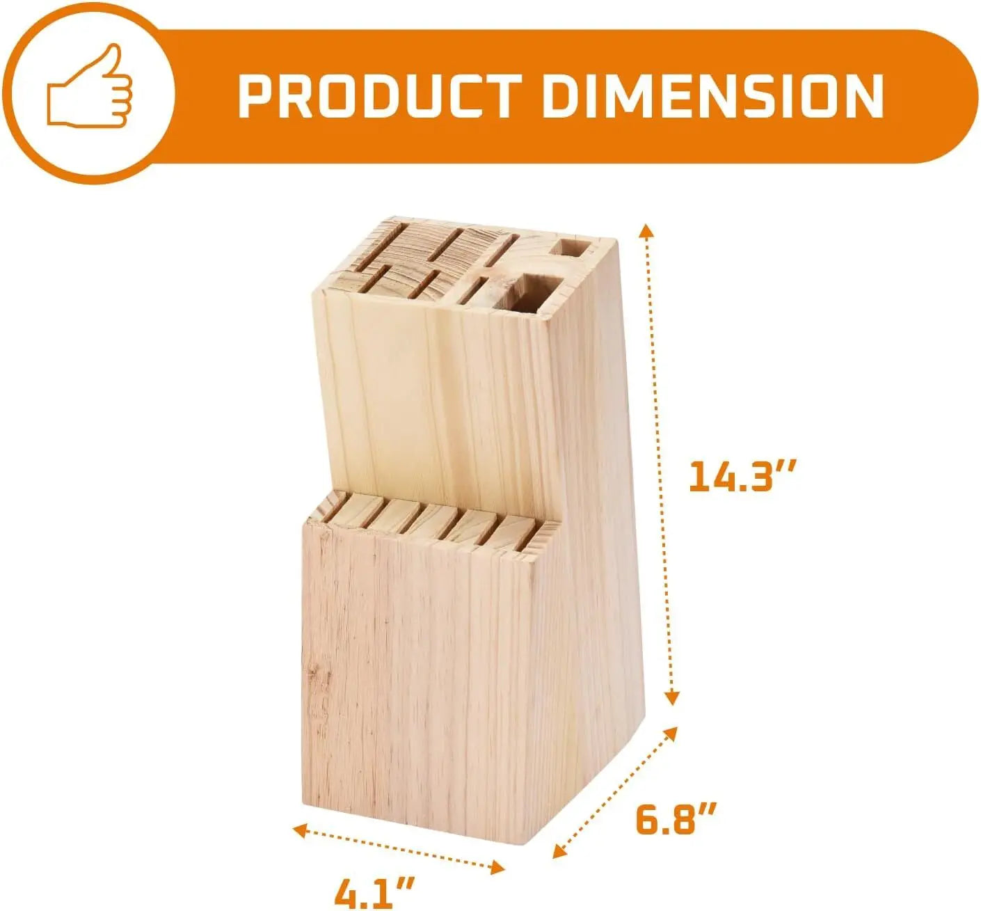 15-Piece Kitchen Knife Set with Holder