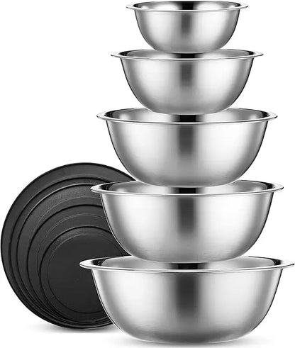 10 Piece Stainless Steel Mixing Bowls