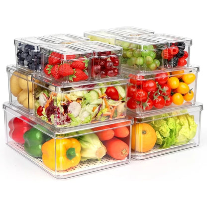 Stackable Food Pantry Organizer Bins