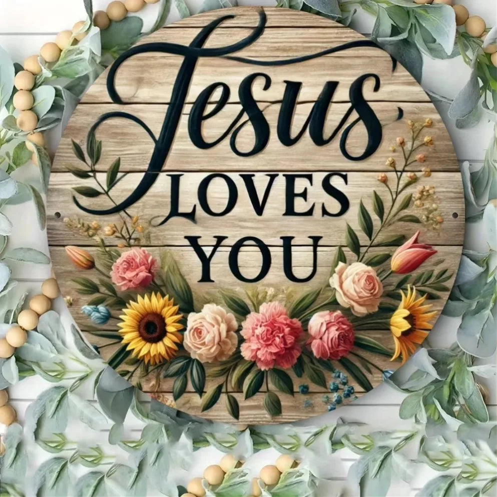 "Jesus Loves You" Wall Decor