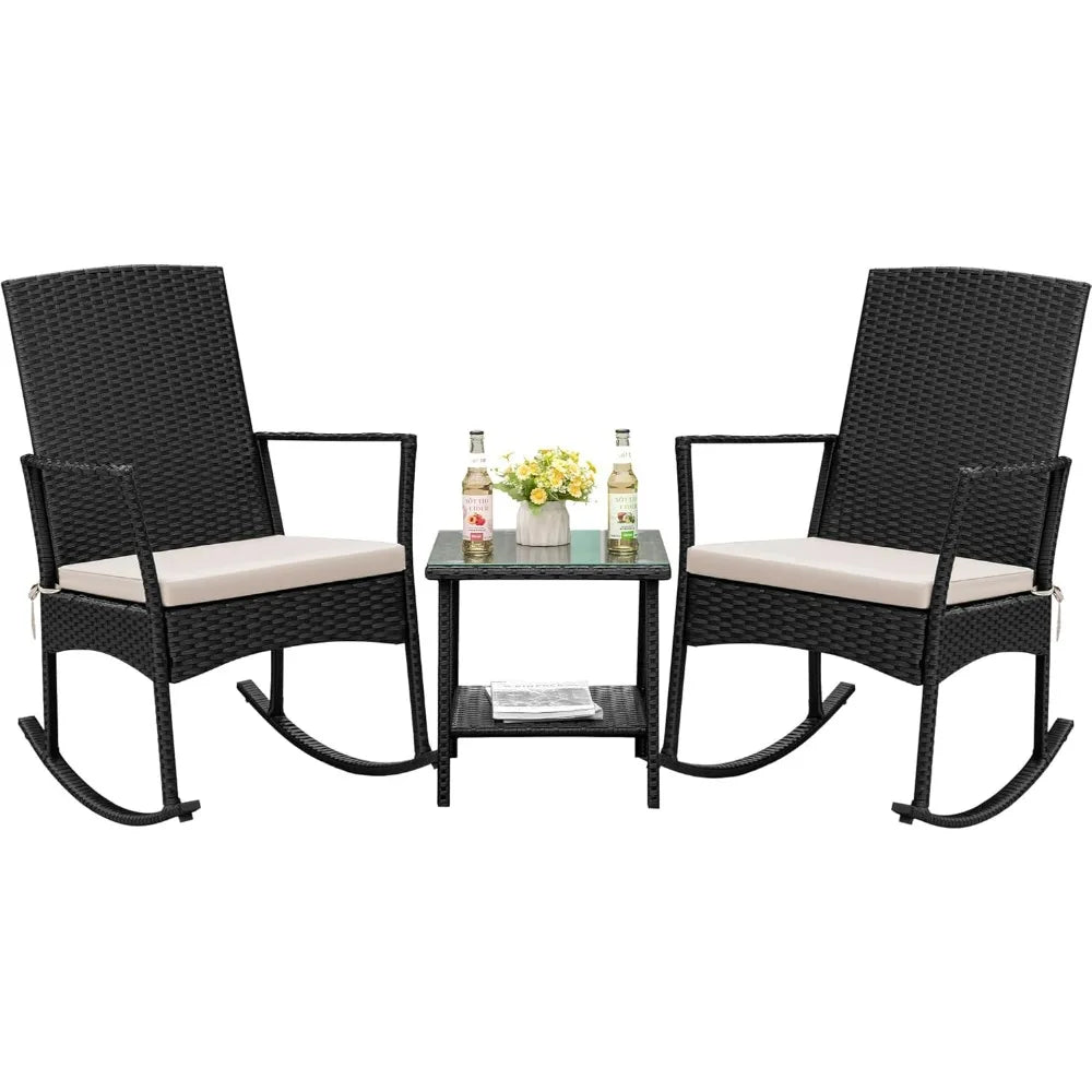 Outdoor Rattan Rocking Chair