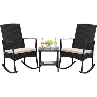 Outdoor Rattan Rocking Chair