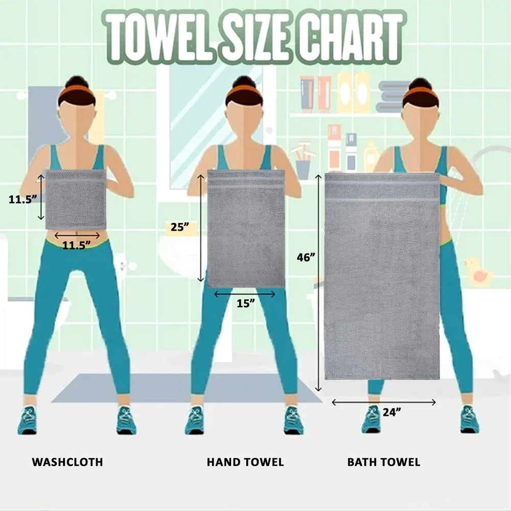 10 Piece Absorbent Towel Set