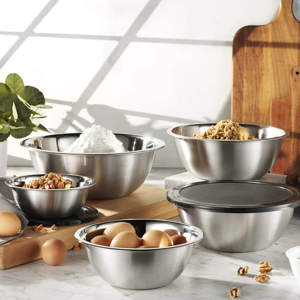 10 Piece Stainless Steel Mixing Bowls