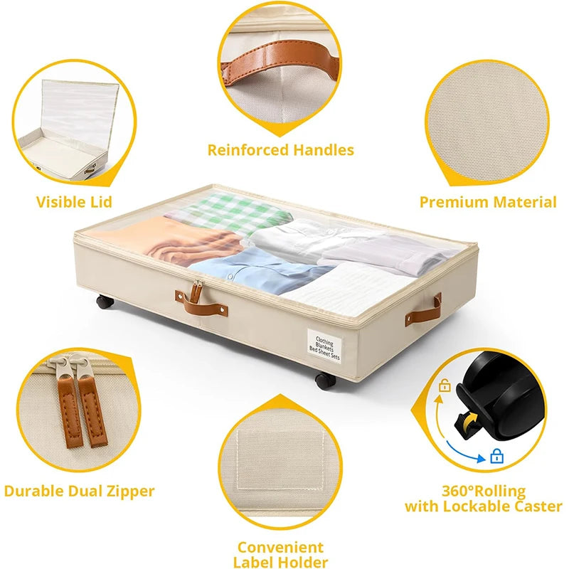 2 Pack Underbed Storage Containers