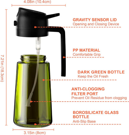 16oz Oil Dispenser with Stickers