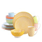 16-Pieces Multi-Color Porcelain Dinnerware Set
