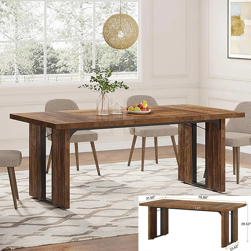 63-inch Farmhouse Dining Table