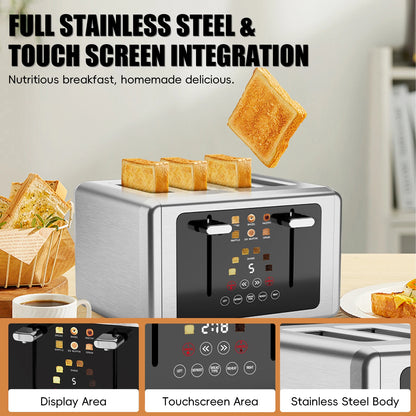 4 Slice Touchscreen Toaster