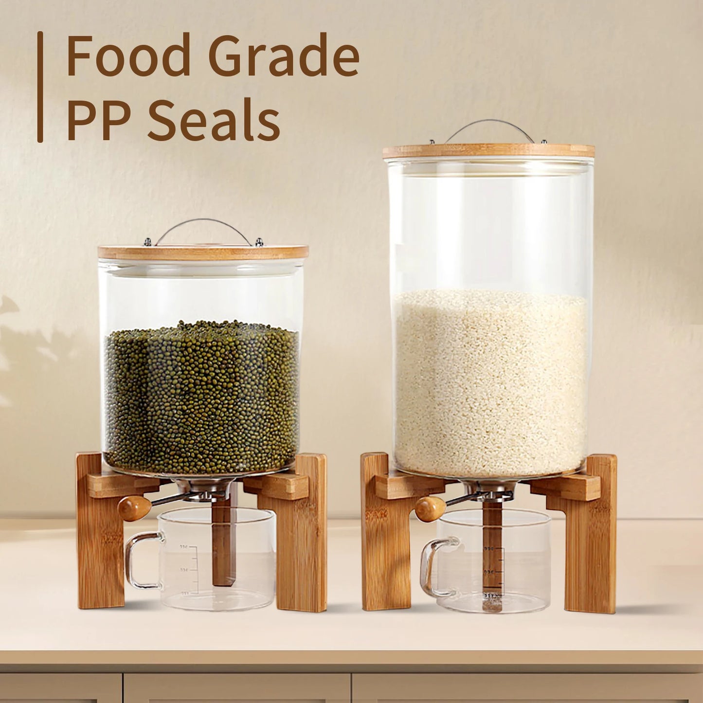 Glass Food Storage Dispenser