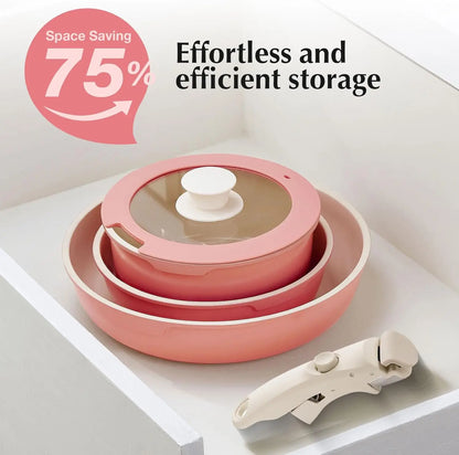 5Piece Nonstick Ceramic Pots and Pans