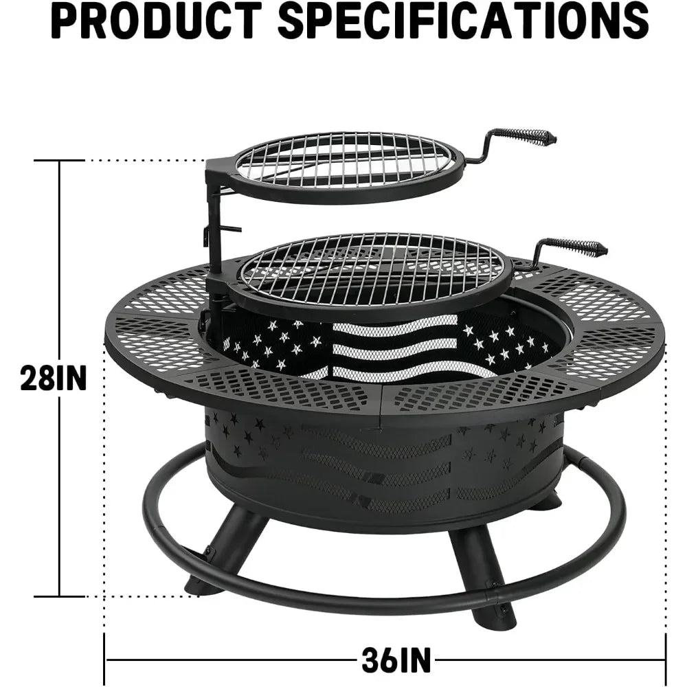 Outdoor Fire Pit Grill