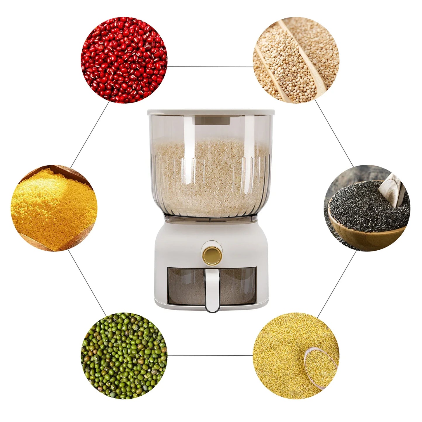 22Lbs Rice Dispenser