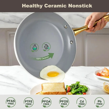 14-Piece Ceramic Cookware Set