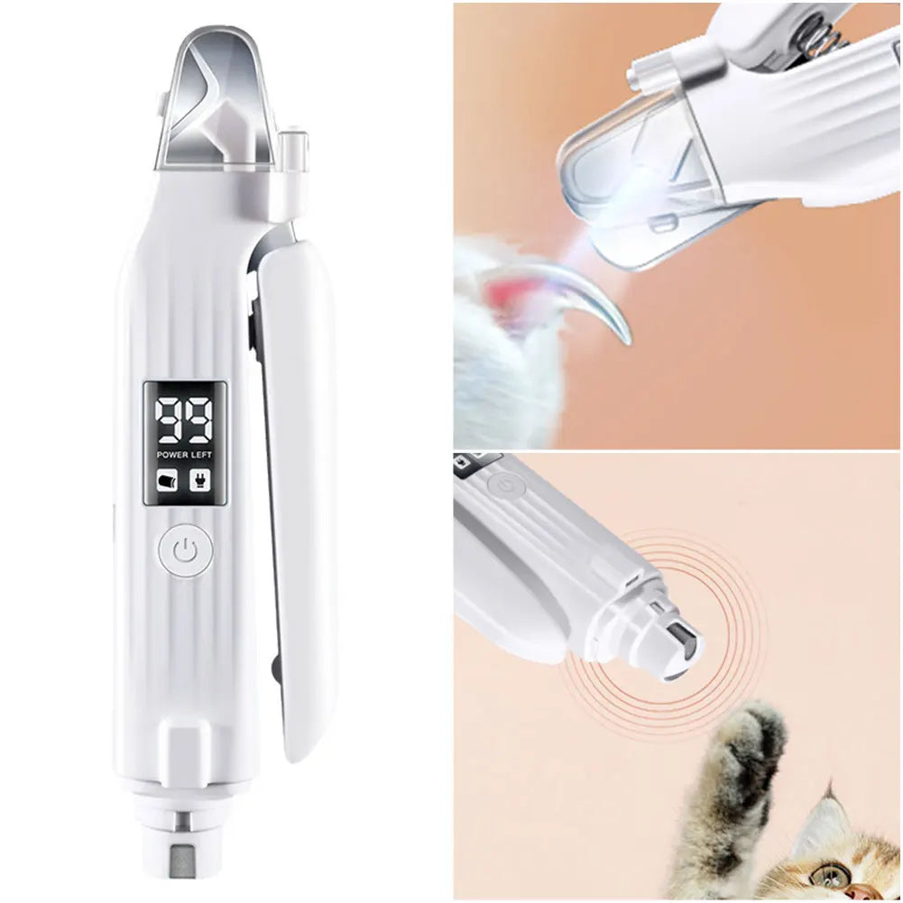2 in 1 Electric Pet Nail Trimmer