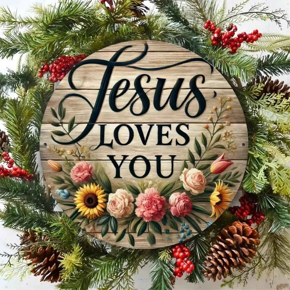 "Jesus Loves You" Wall Decor
