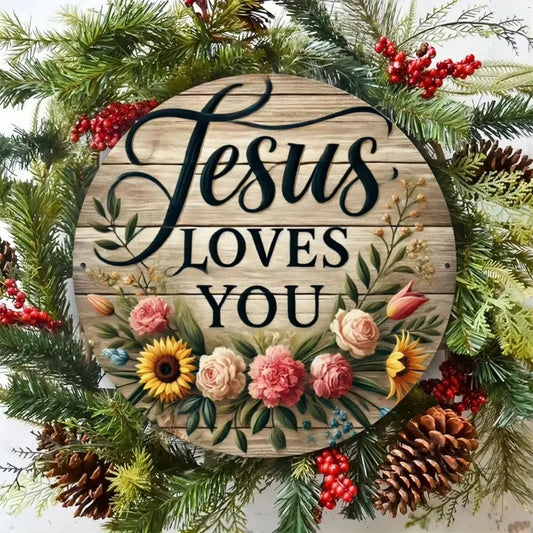 "Jesus Loves You" Wall Decor