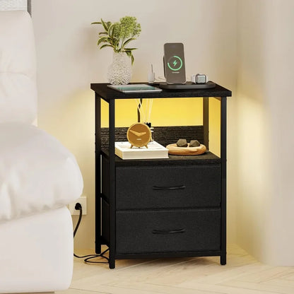 Nightstand With Charging Station