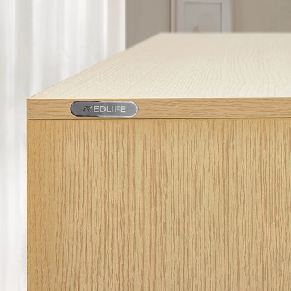 Modern Chest Wood Rattan Dresser