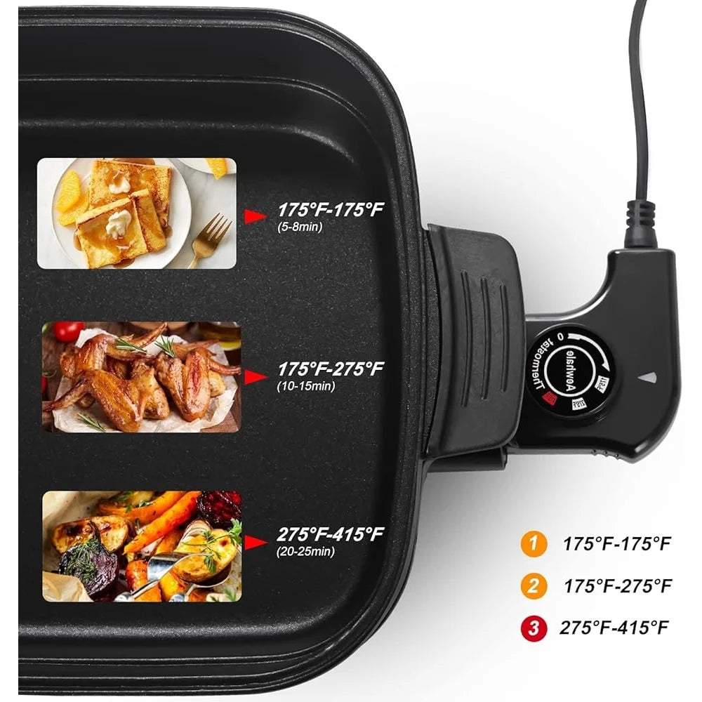 Electric Grill Nonstick Skillet