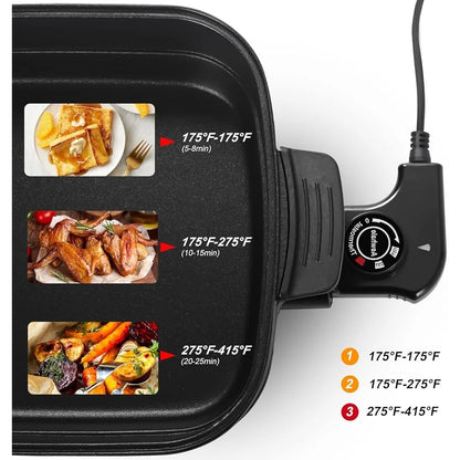 Electric Grill Nonstick Skillet