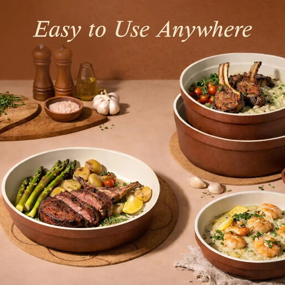 22Pcs Nonstick Ceramic Cookware Set