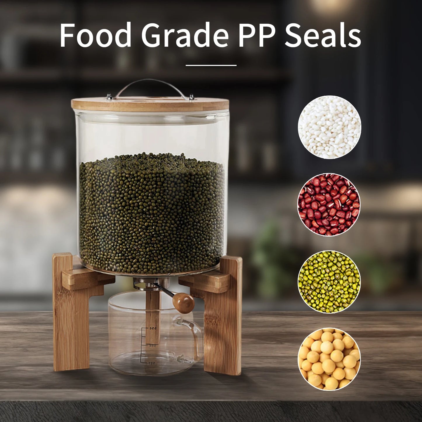 Glass Food Storage Dispenser