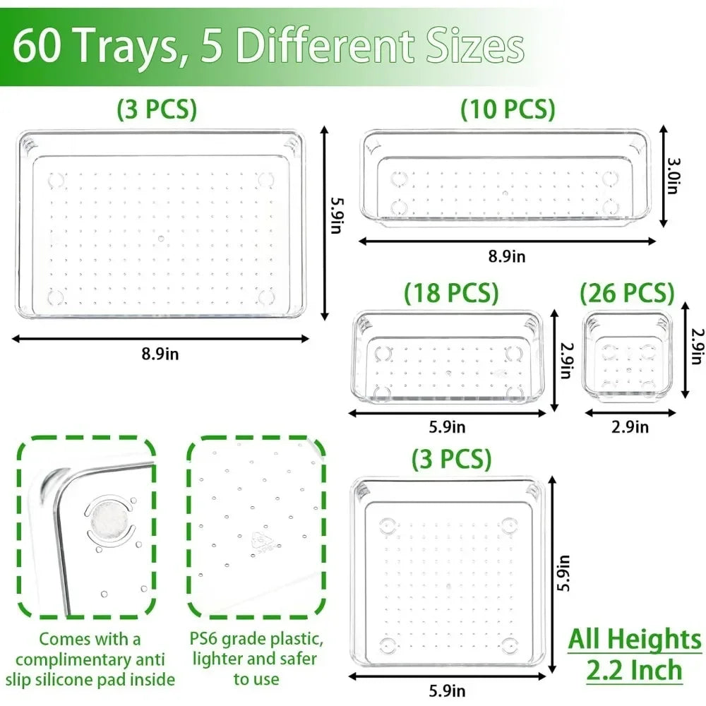 Clear Plastic Organizer Tray