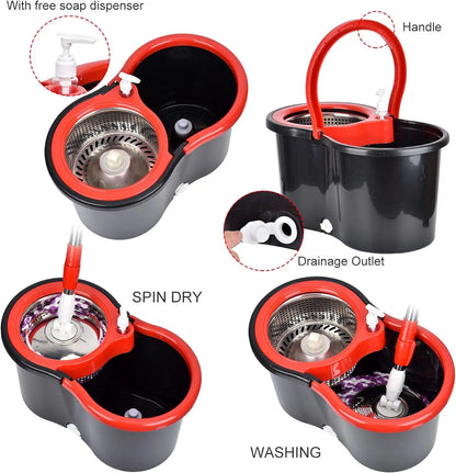 360° Spin Mop Bucket Set