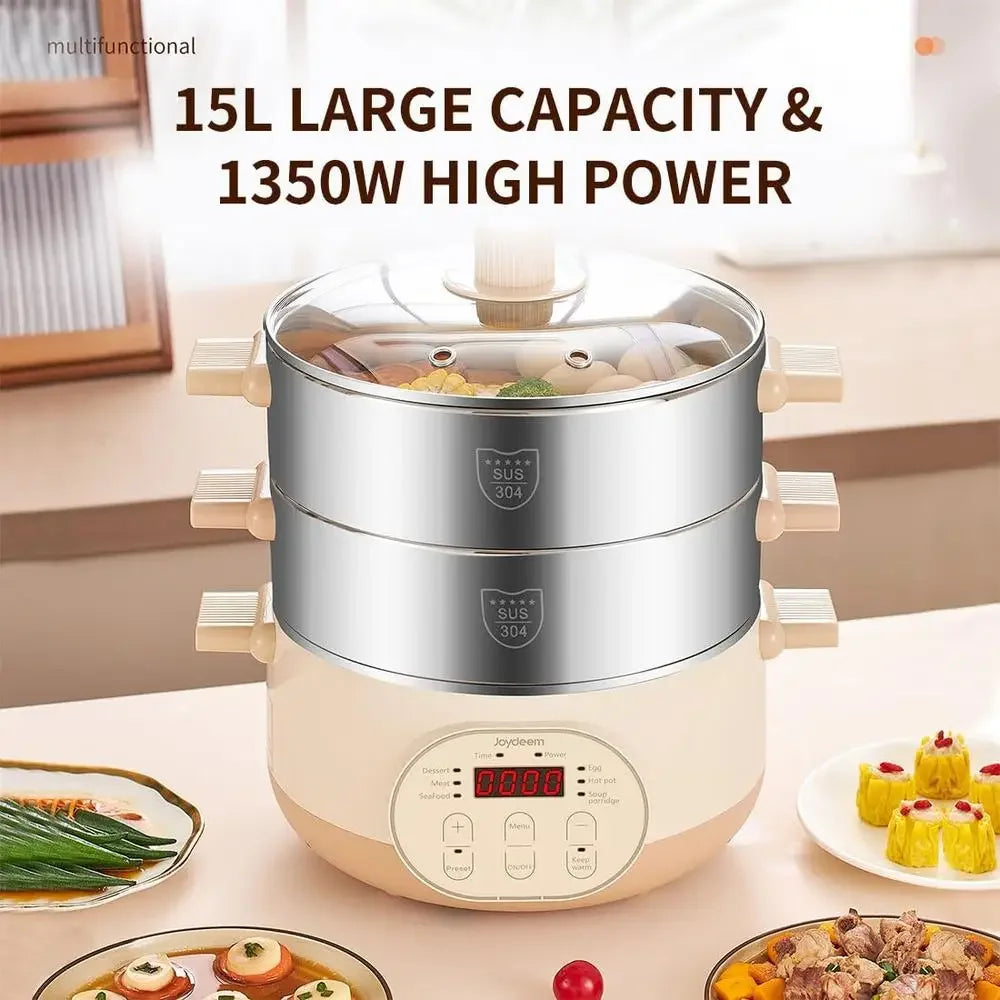 2-Tier Electric Food Steamer