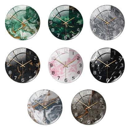 Luxury 3D Acrylic Marble Pattern Wall Clock