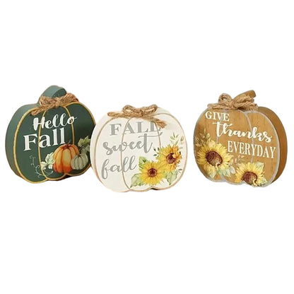 Wooden Harvest Season Signs