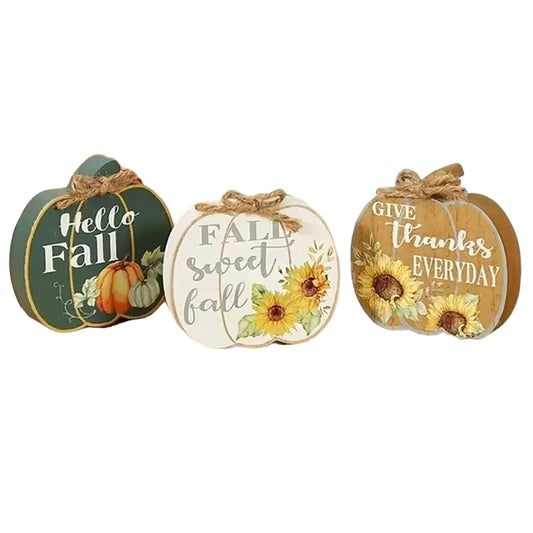 Wooden Harvest Season Signs