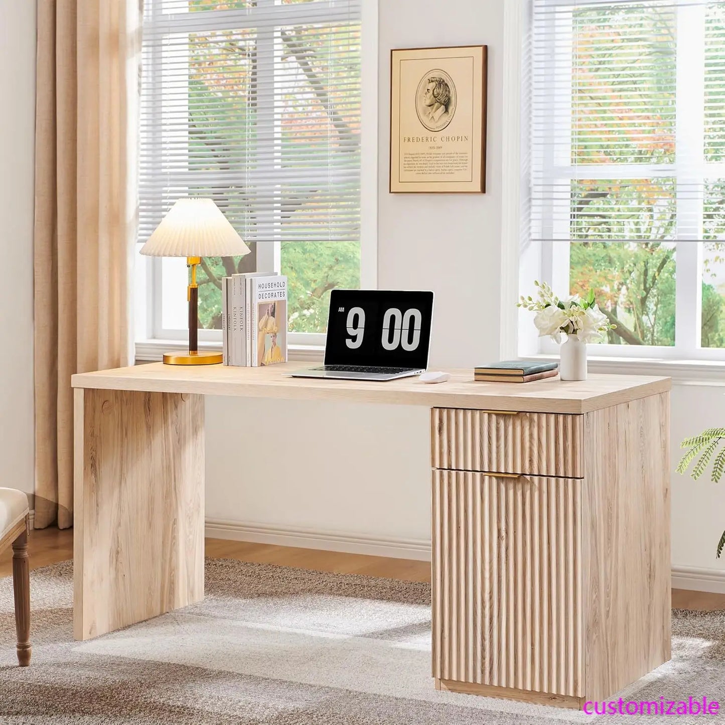 Modern Executive Desk with Storage