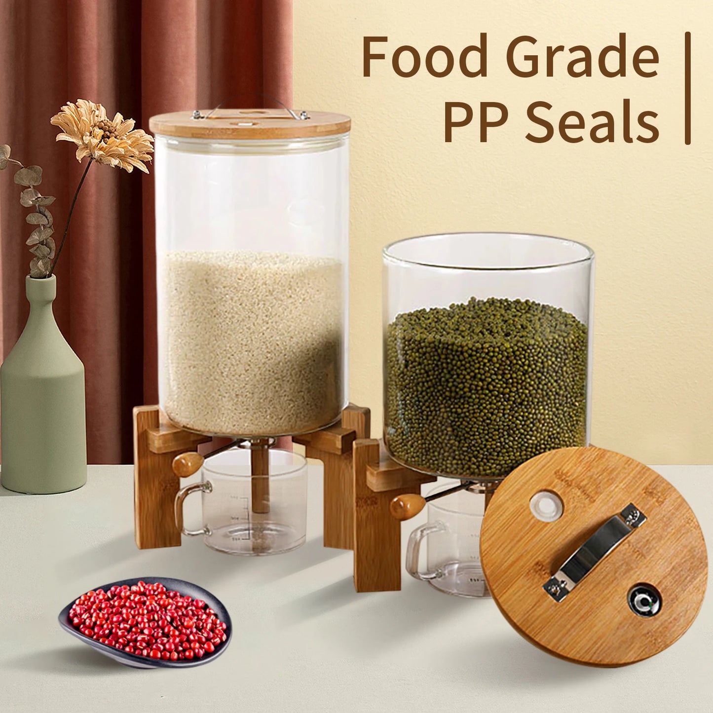 Glass Food Storage Dispenser