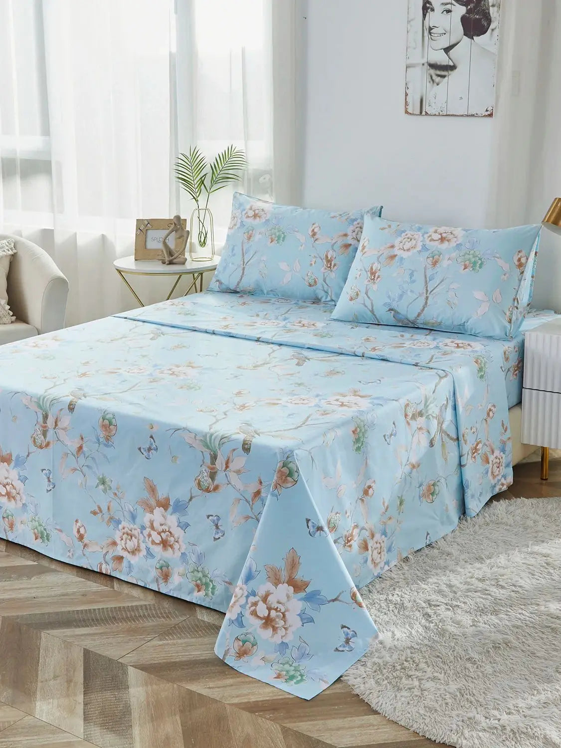 4pcs Egyptian Cotton Sheet Set