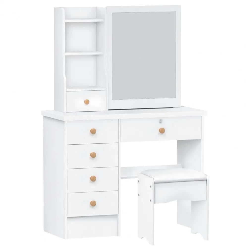 Makeup Vanity with Sliding Mirror